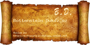 Bottenstein Dukász névjegykártya